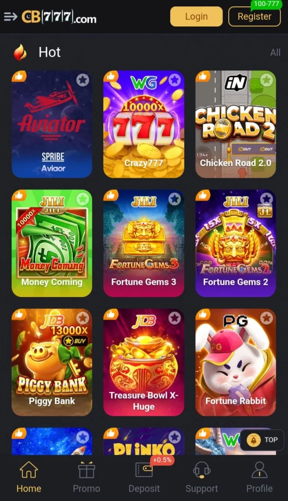the CB777 game APK